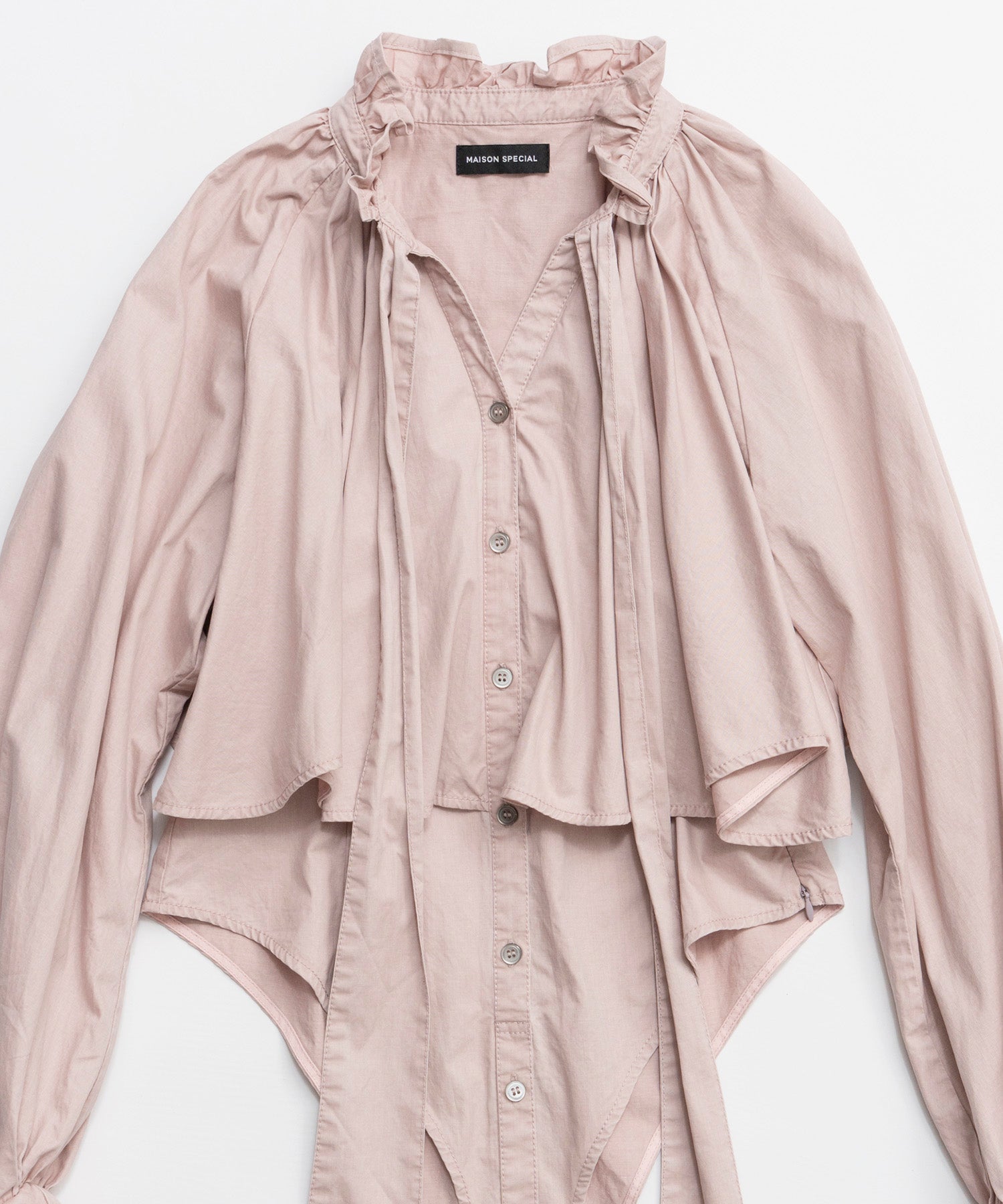 [26SPRING PRE-ORDER] 러플 셔츠 바디수트