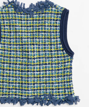 【26SPRING PRE-ORDER】Tweed Knit Vest