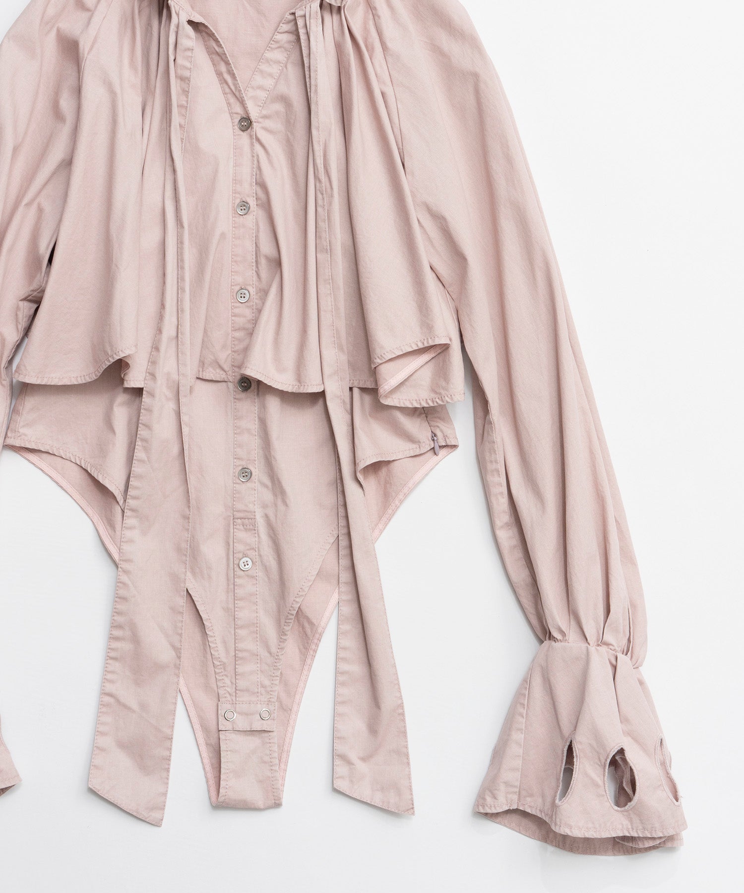 [26SPRING PRE-ORDER] 러플 셔츠 바디수트