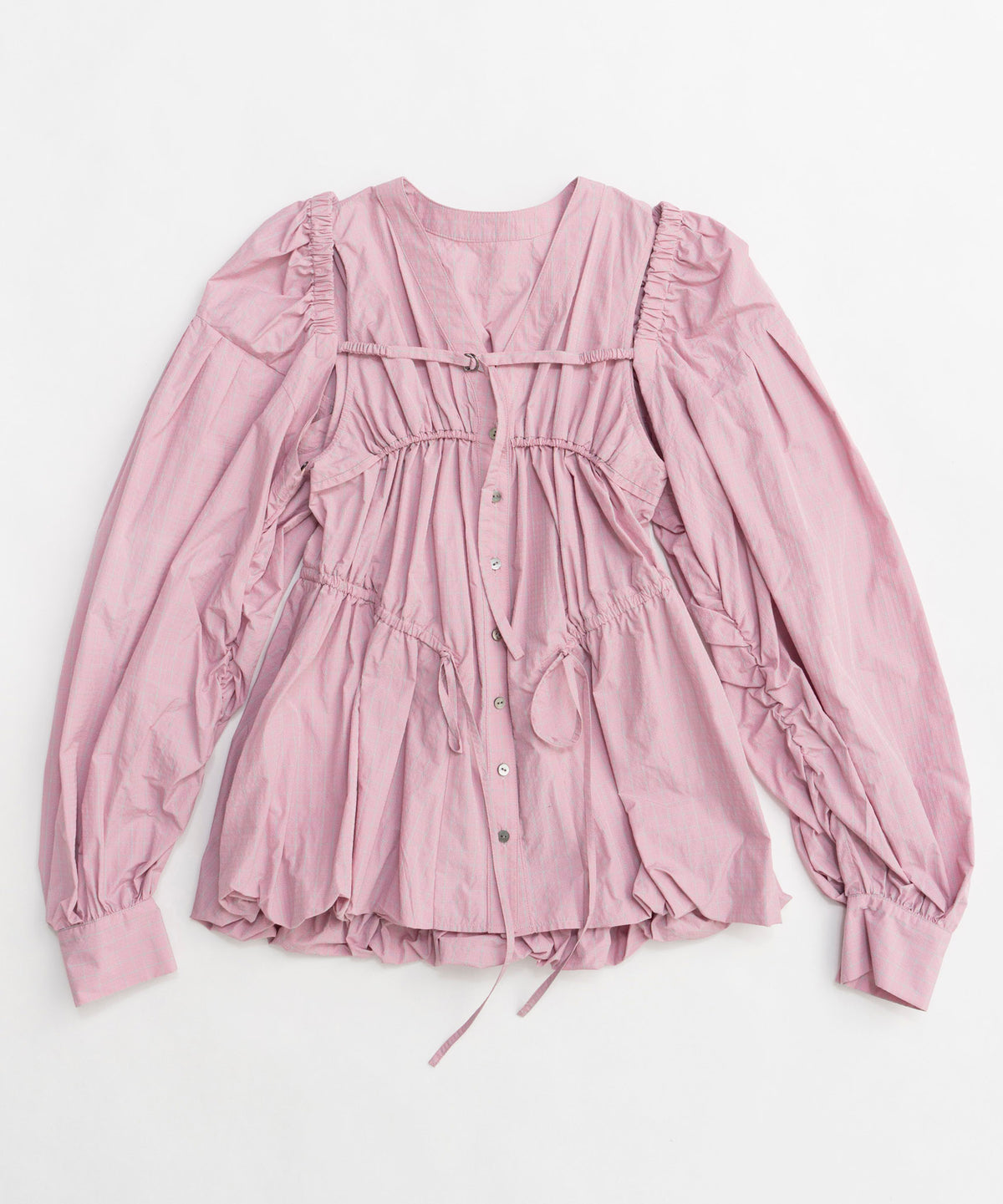 【25SPRING PRE-ORDER】Multiway Taffeta Blouse