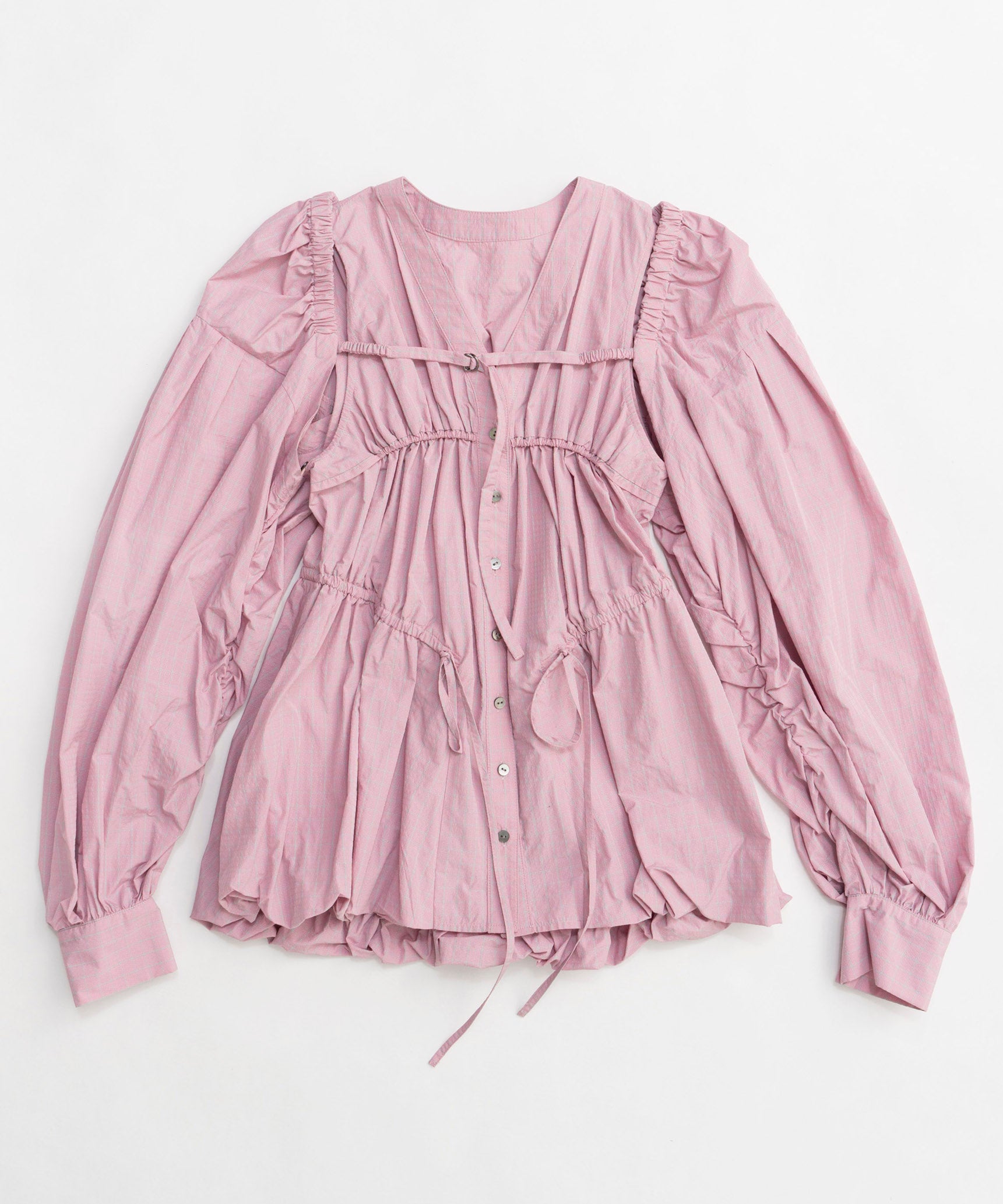 【25SPRING PRE-ORDER】Multiway Taffeta Blouse