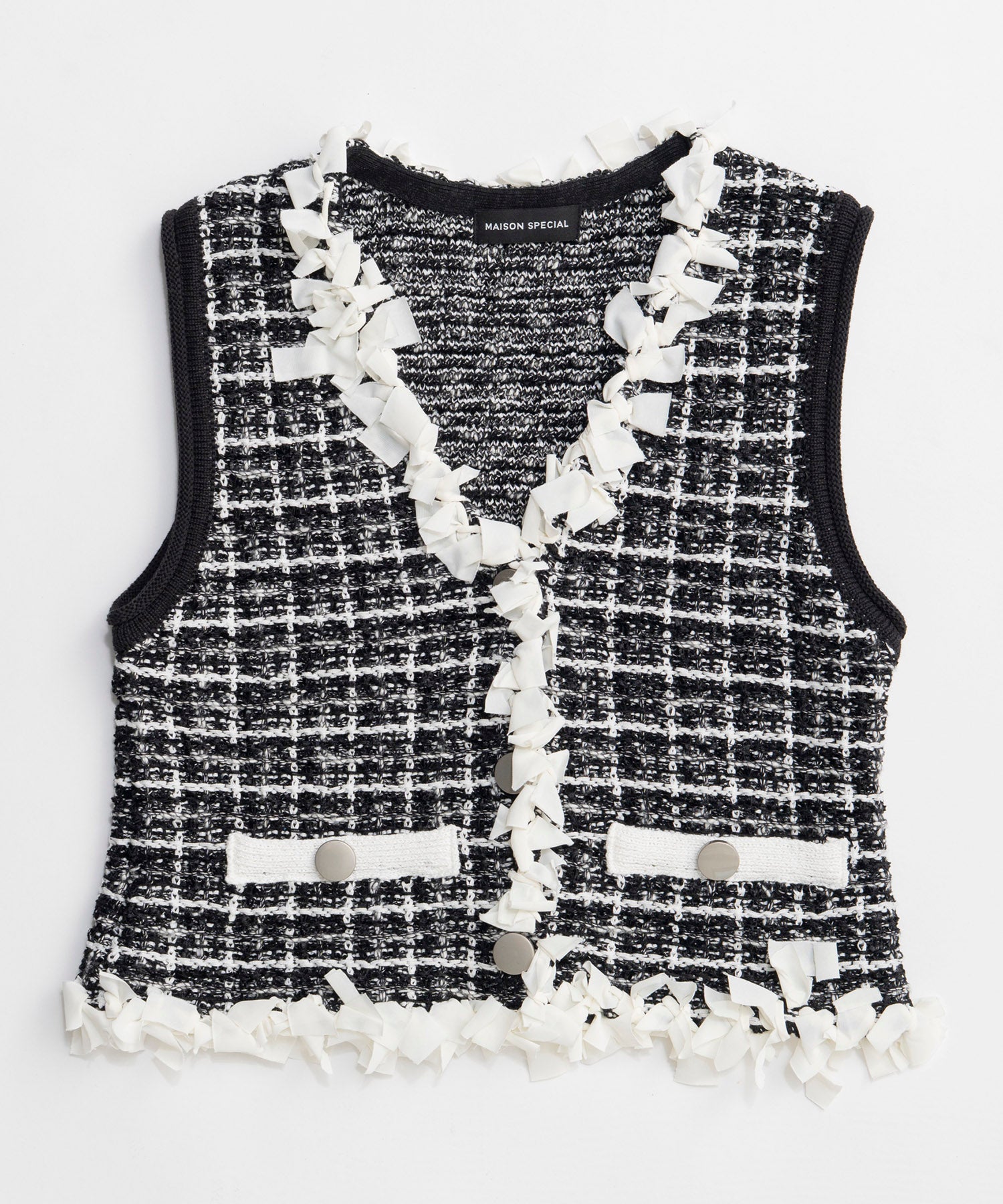 【26SPRING PRE-ORDER】Tweed Knit Vest