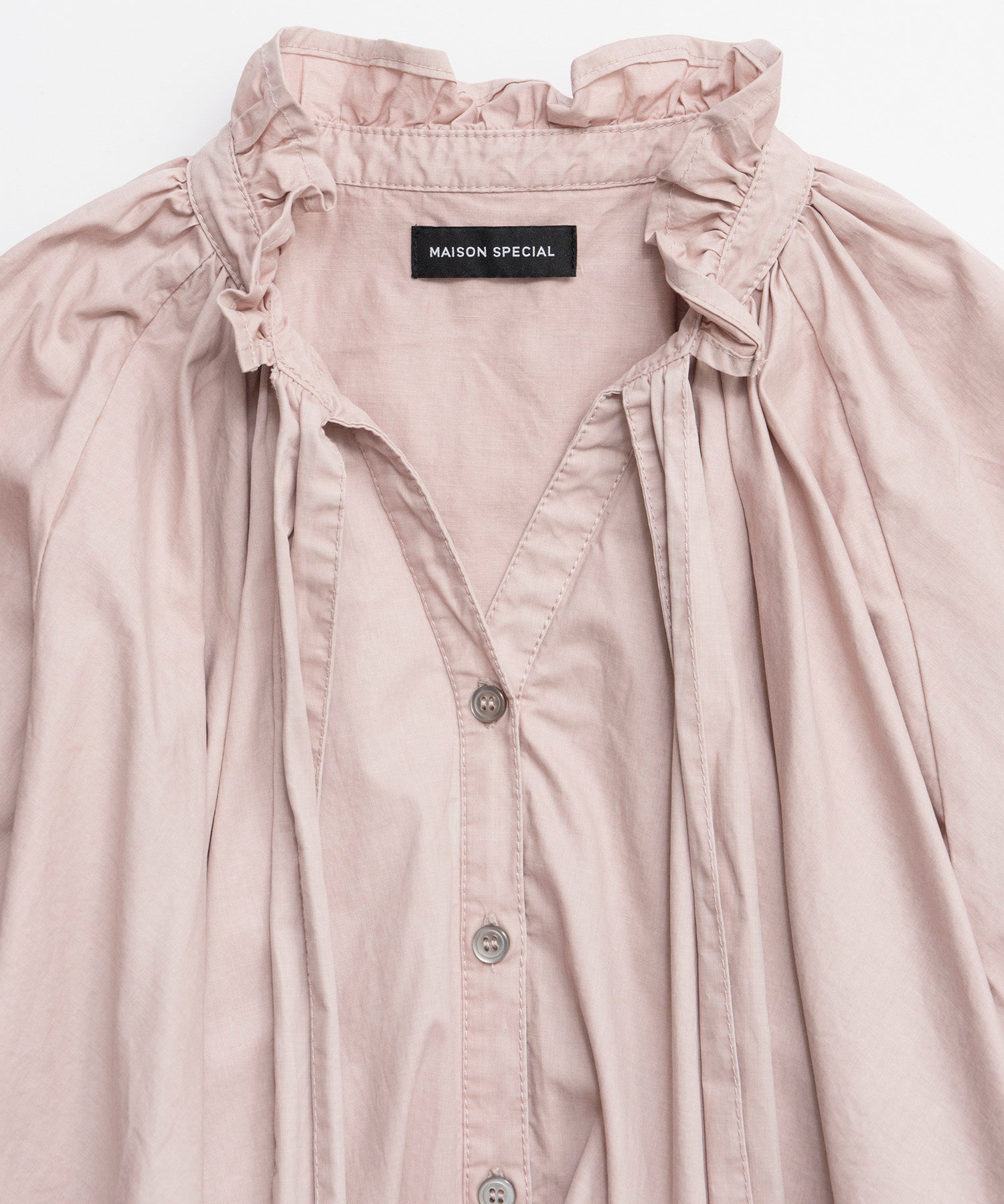 [26SPRING PRE-ORDER] 러플 셔츠 바디수트