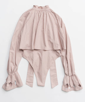 [26SPRING PRE-ORDER] 러플 셔츠 바디수트