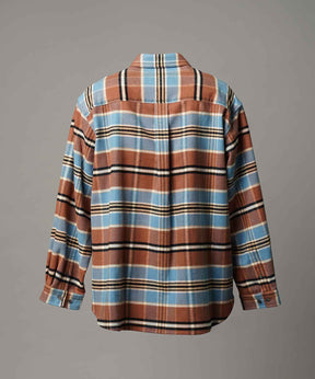 [意大利死库织物]原始的常规领绒布衬衫