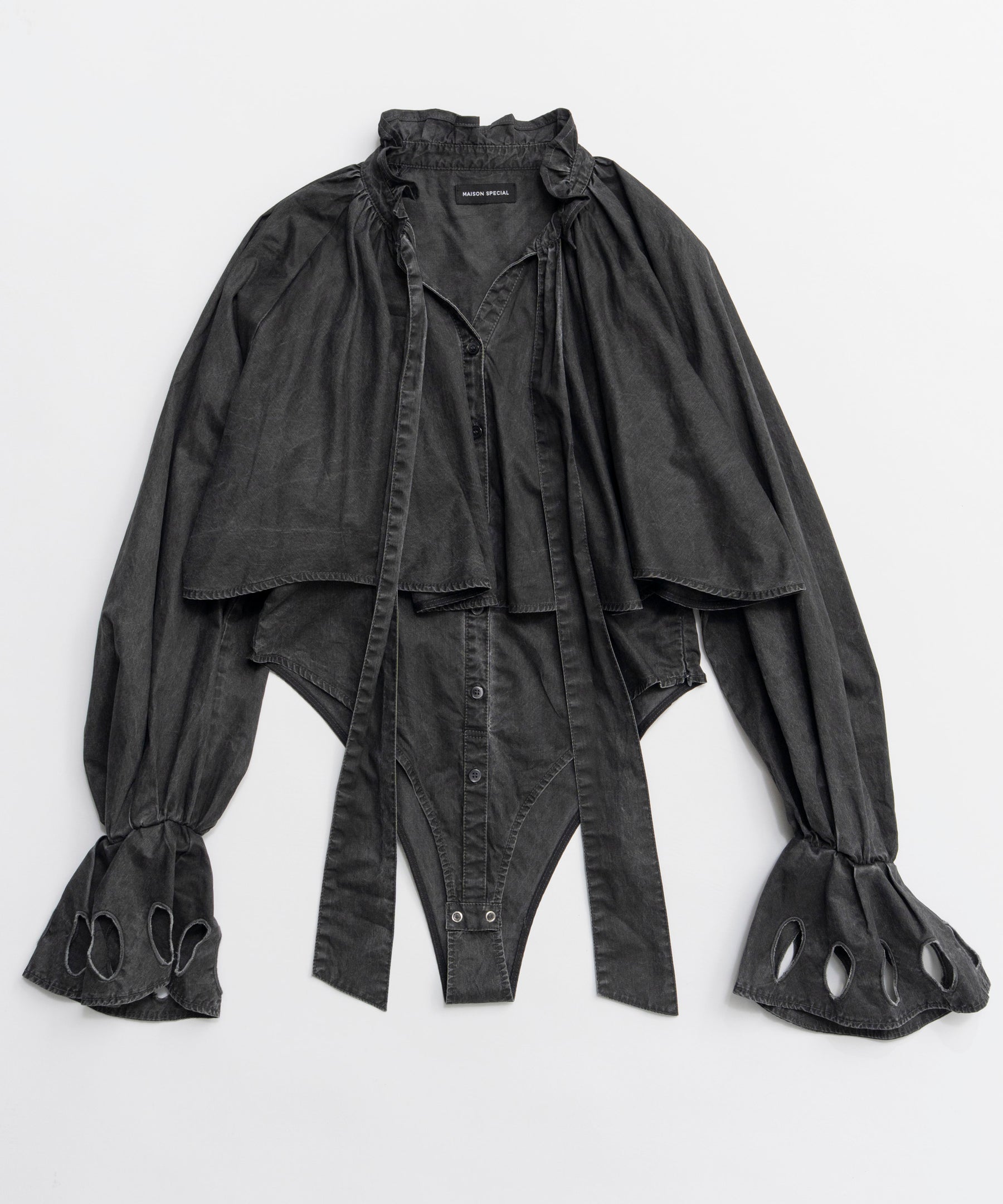 [26SPRING PRE-ORDER] 러플 셔츠 바디수트