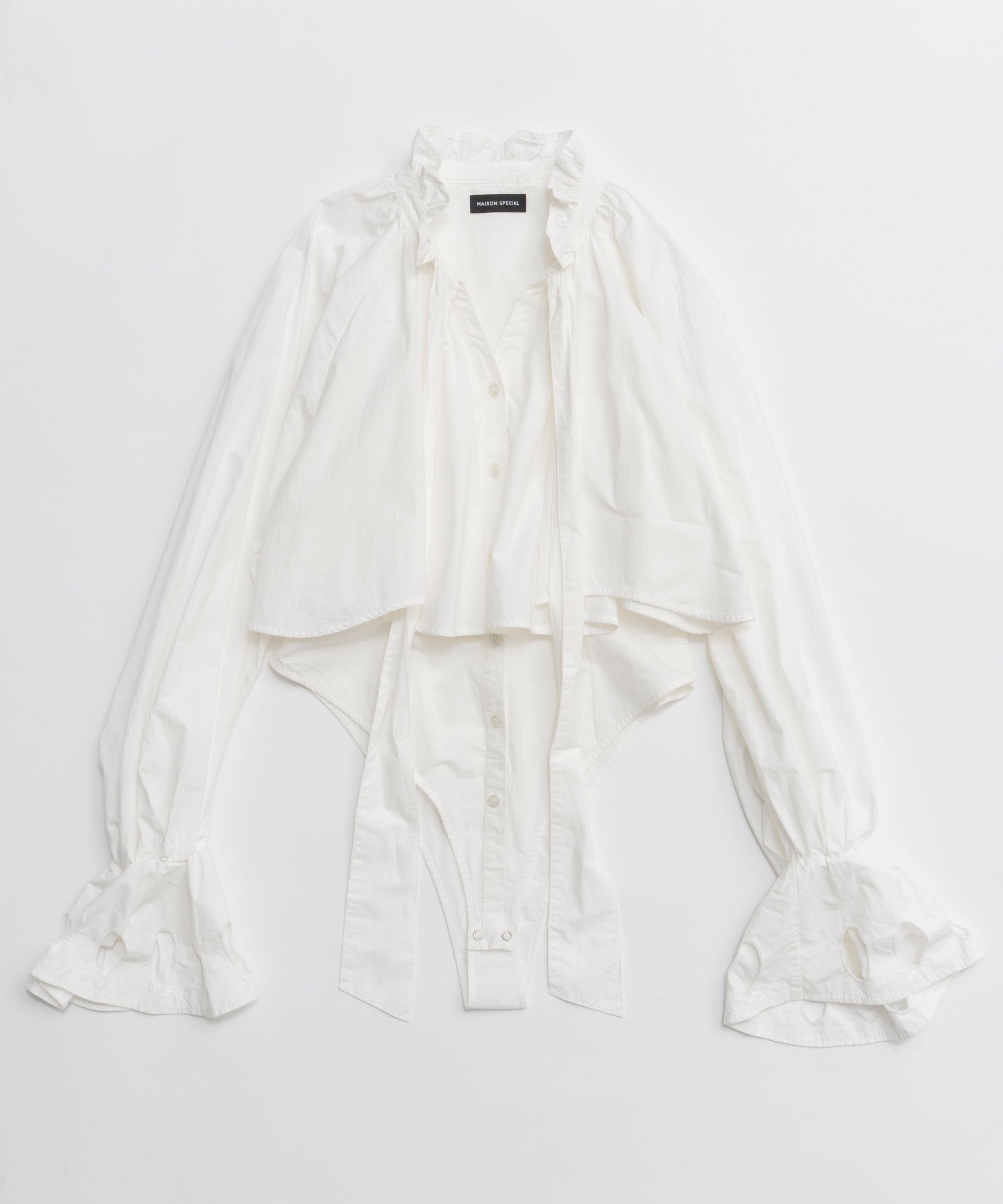 [26SPRING PRE-ORDER] 러플 셔츠 바디수트