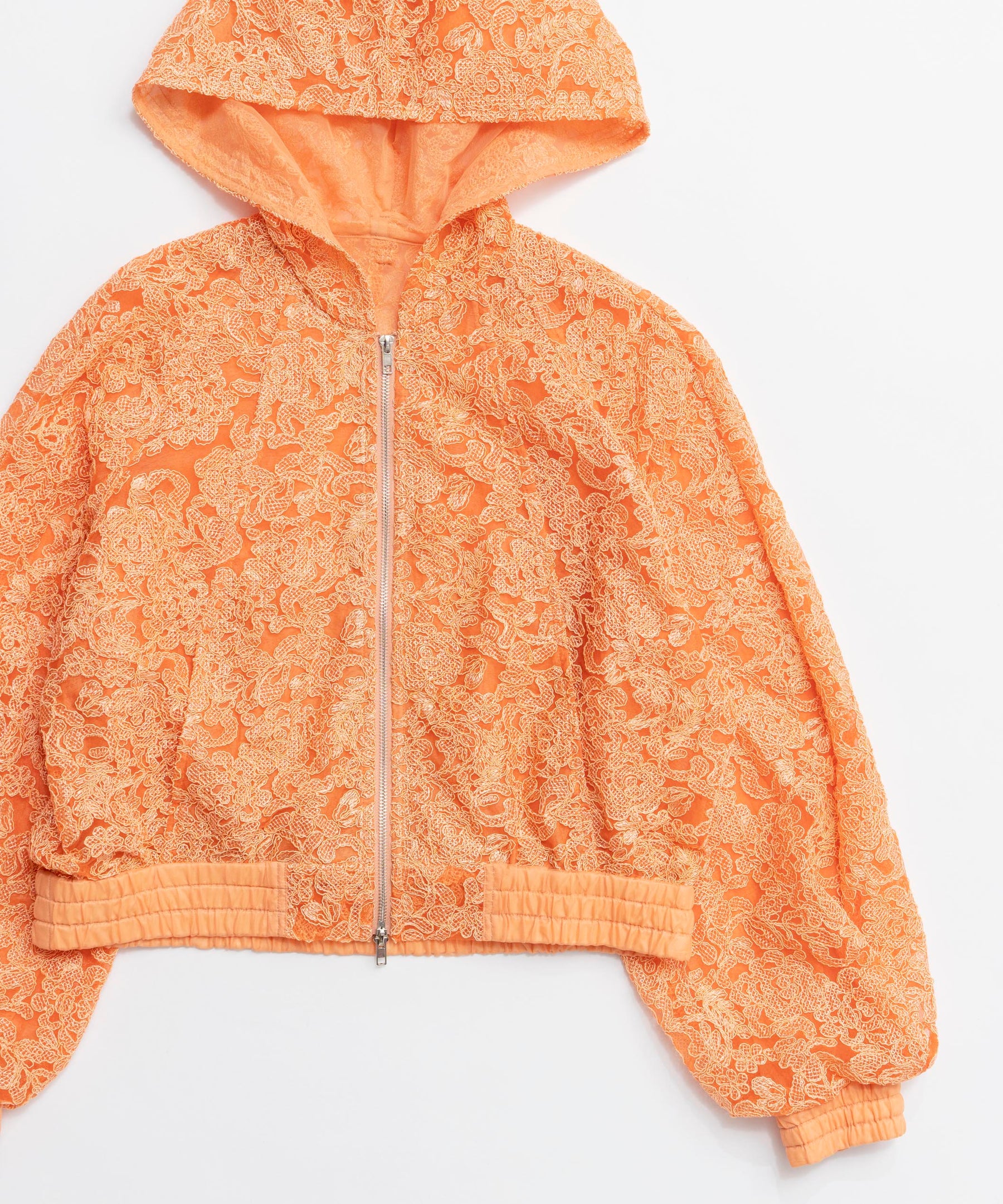 【26SPRING PRE-ORDER】Hooded lace parka