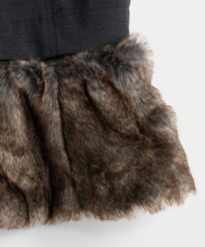 【26WINTER PRE-ORDER】Fur Hem 2WAY Skirt