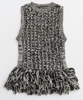 [26SPRING PRE-ORDER]프린지 메쉬 조끼