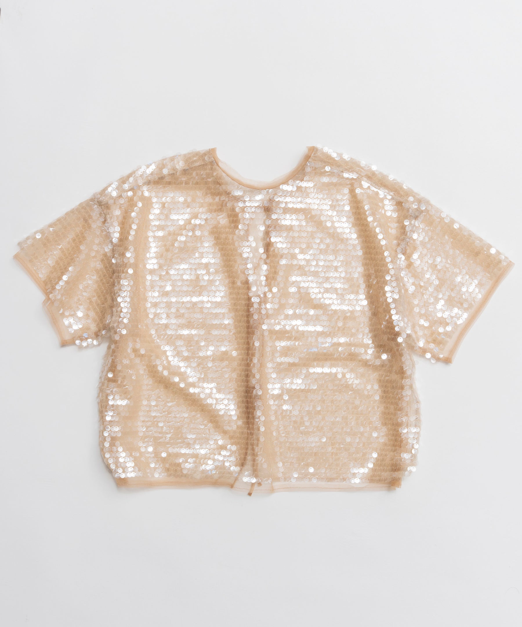 [26SPRING PRE-ORDER] 시어 스팽글 오버 티셔츠