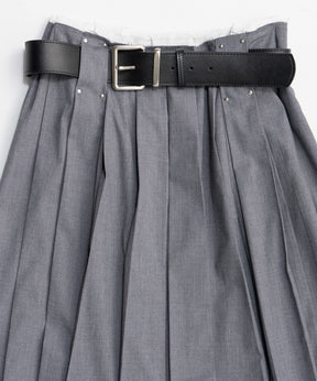 【26SPRING PRE-ORDER】Belted Pleated Skirt