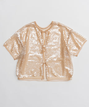 [26SPRING PRE-ORDER] 시어 스팽글 오버 티셔츠