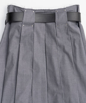 【26SPRING PRE-ORDER】Belted Pleated Skirt