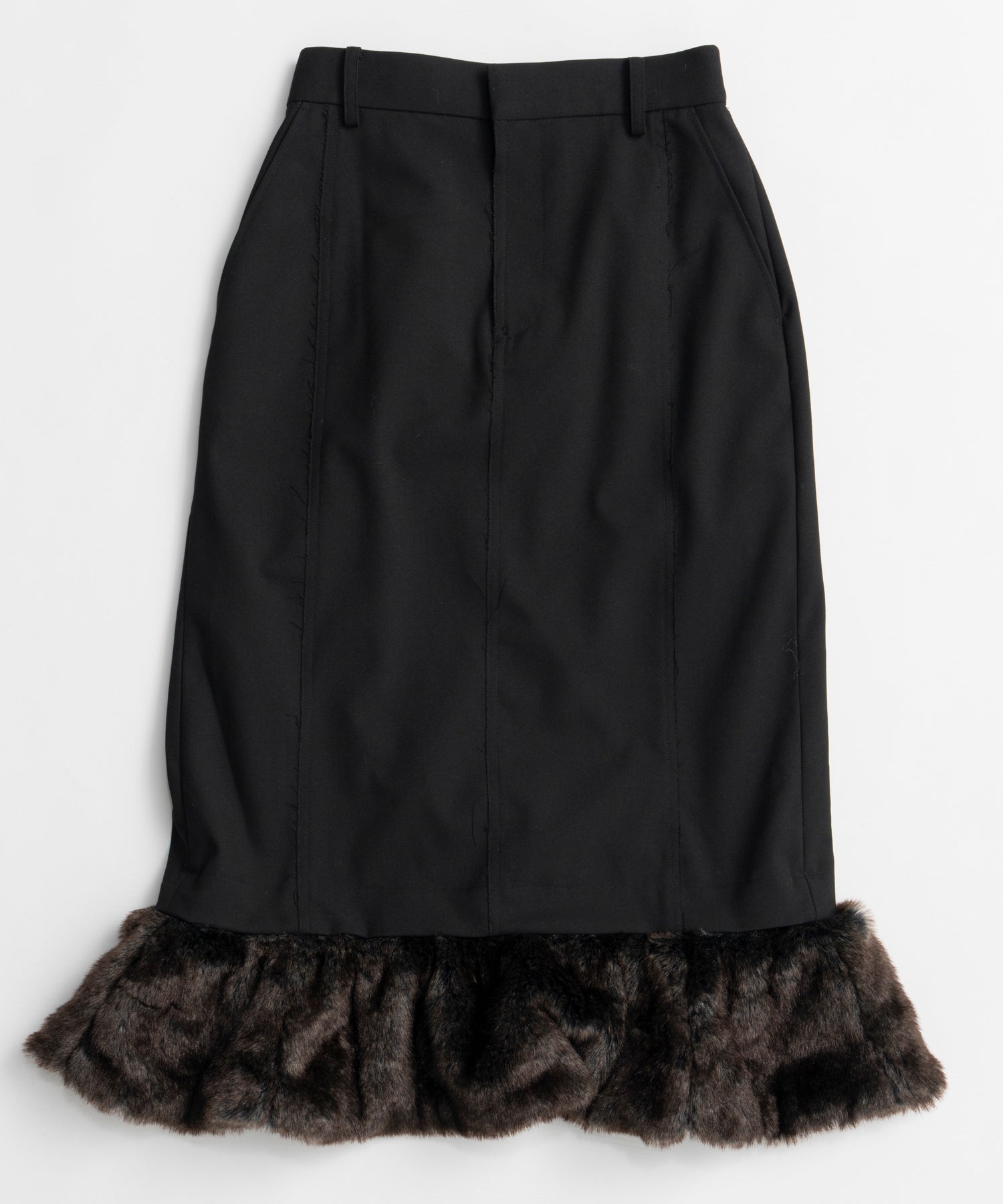 【26WINTER PRE-ORDER】Fur Hem 2WAY Skirt