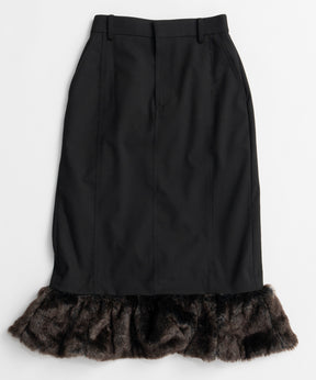【26WINTER PRE-ORDER】Fur Hem 2WAY Skirt
