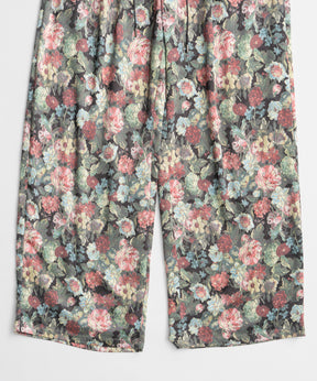 【26WINTER PRE-ORDER】Gobelin Floral Print Easy Pants
