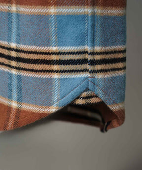 [意大利死库织物]原始的常规领绒布衬衫