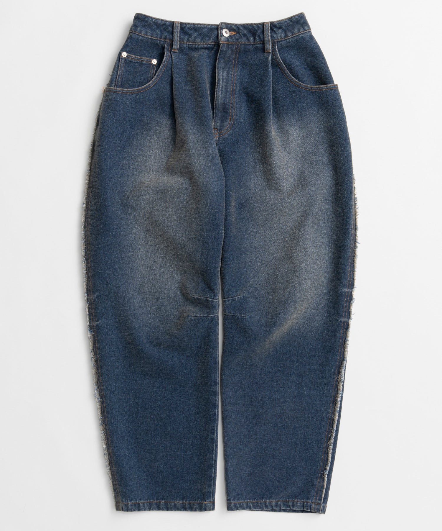 【26WINTER COLLECTION】Chenille Wide Baggy Denim