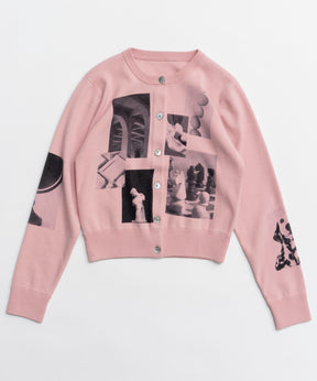 【26SPRING PRE-ORDER】Photo Collage Compact Knit Cardigan