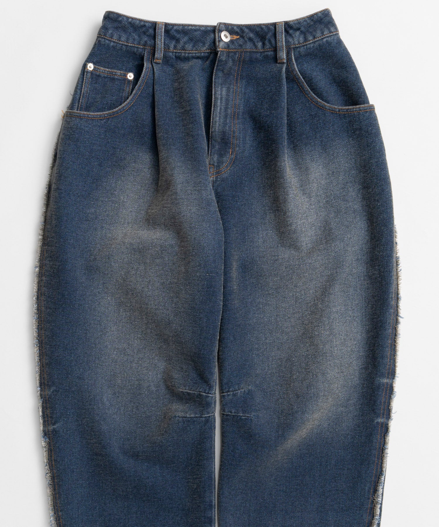 【26WINTER COLLECTION】Chenille Wide Baggy Denim