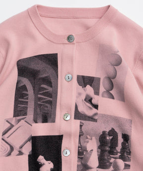 【26SPRING PRE-ORDER】Photo Collage Compact Knit Cardigan