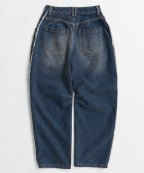 【26WINTER COLLECTION】Chenille Wide Baggy Denim