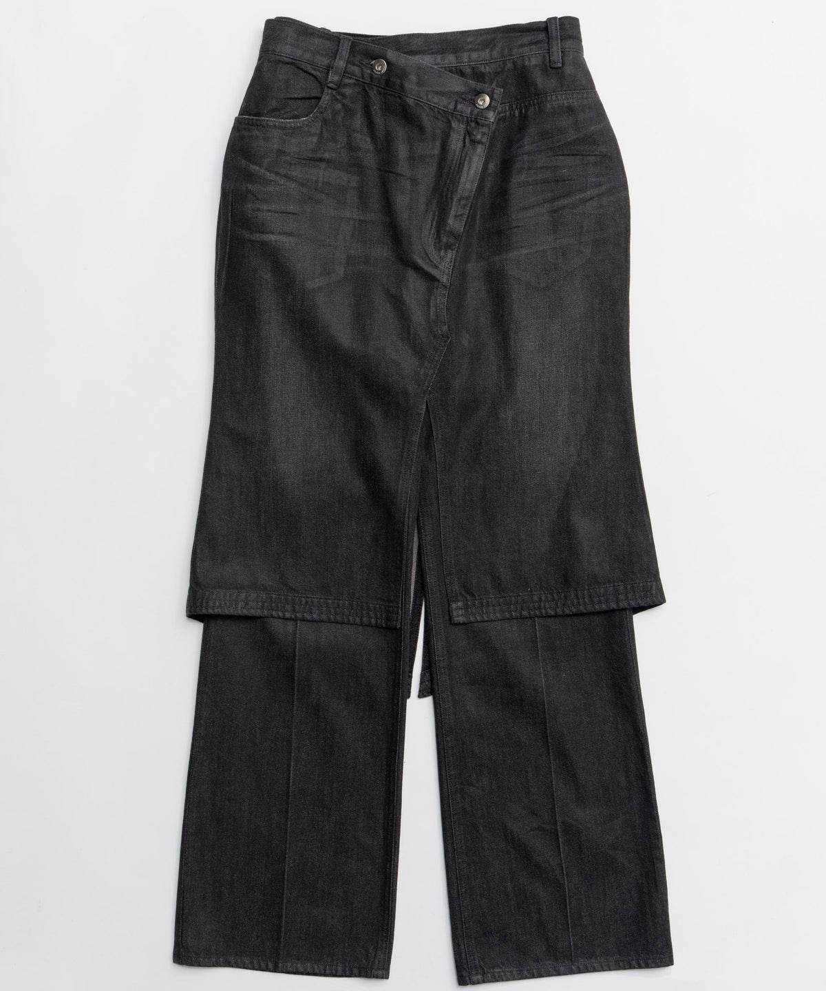 【26SPRING PRE-ORDER】Layered Skirt Denim Pants
