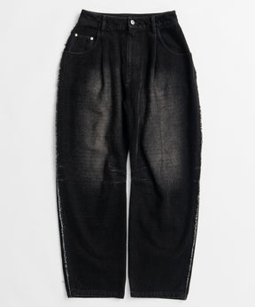 【26WINTER COLLECTION】Chenille Wide Baggy Denim