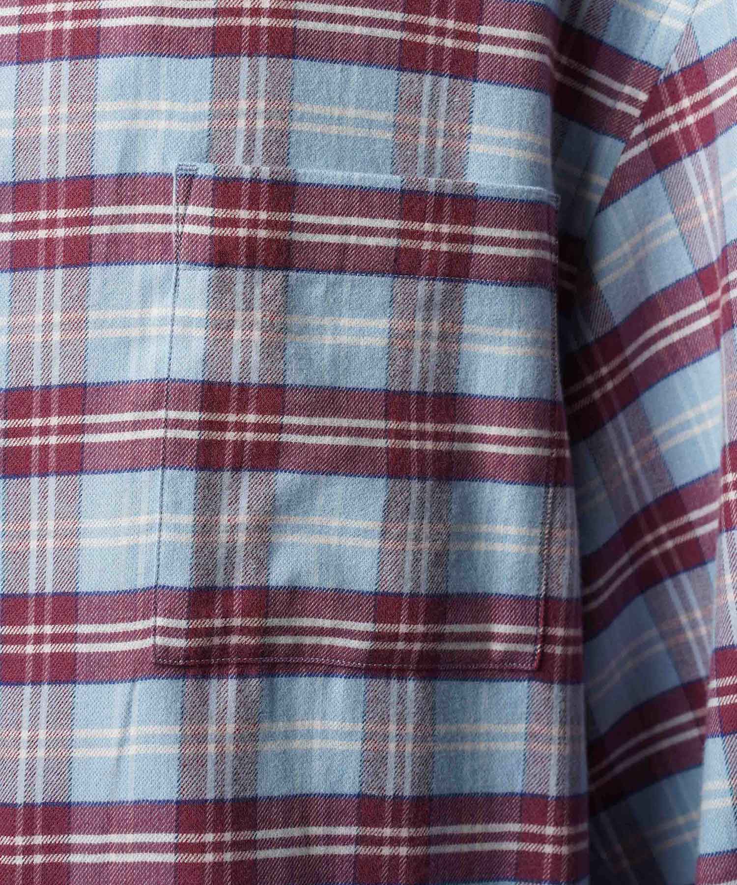 [意大利死库织物] Prime-Over常规衣领衬衫外套