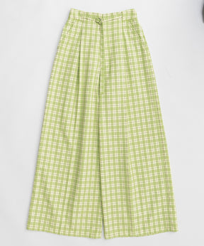 [26SPRING PRE-ORDER] 체크 와이드 팬츠