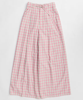 [26SPRING PRE-ORDER] 체크 와이드 팬츠