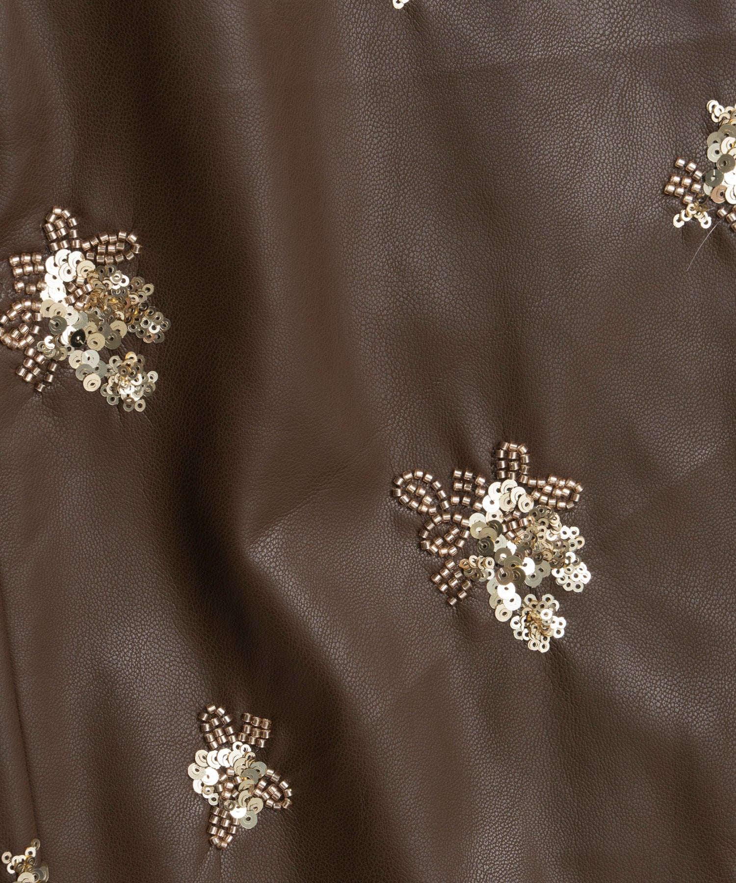 【26WINTER COLLECTION】Beads embroidery Leather Pants