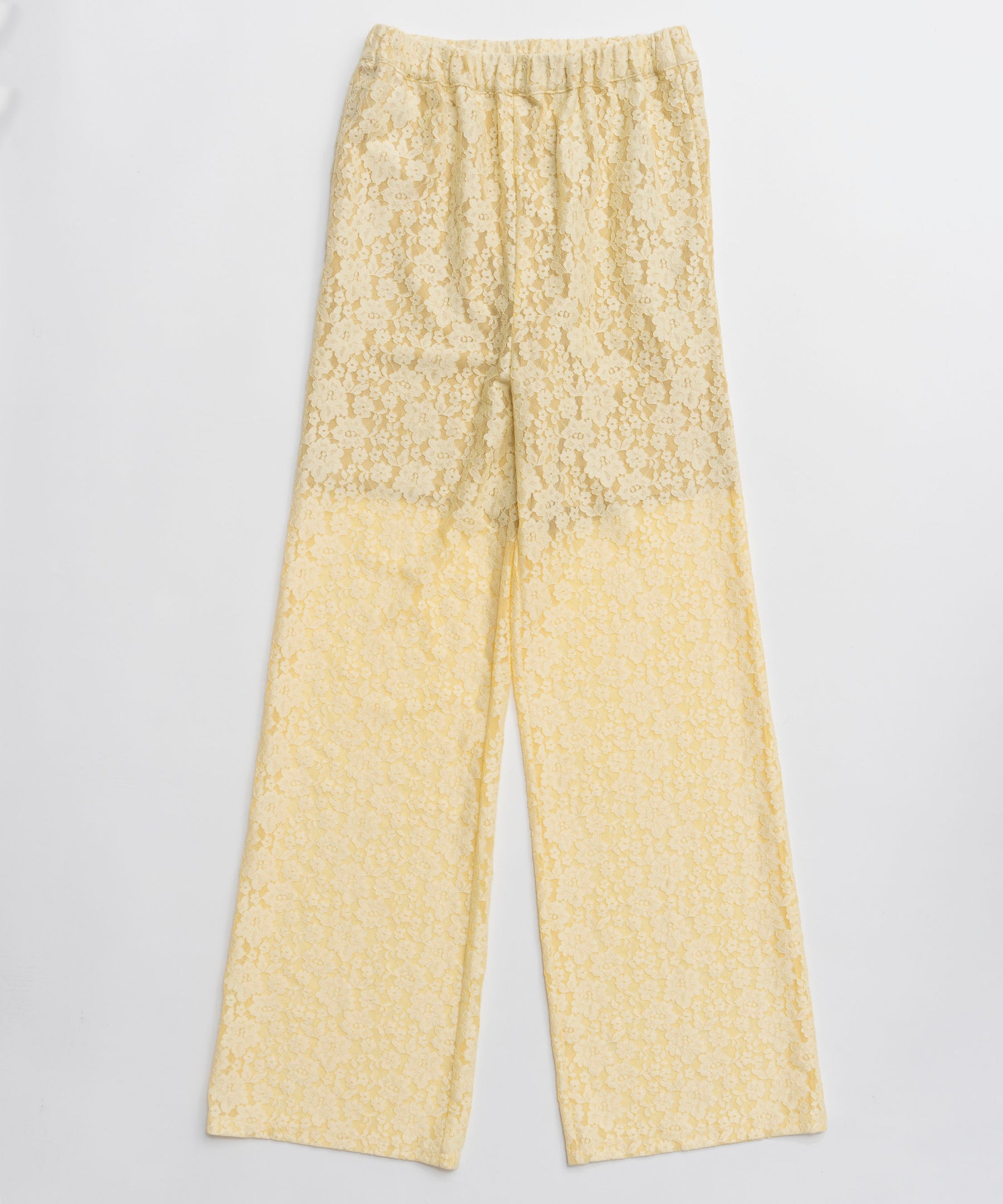 [26SPRING PRE-ORDER] 사이드 개더 랩 레이스 스커트 팬츠