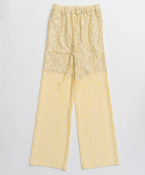 [26SPRING PRE-ORDER] 사이드 개더 랩 레이스 스커트 팬츠