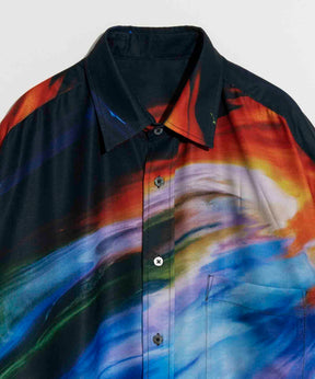 【COLLABORATION ITEM】ideas and PAINTING Abstract Prime-Over Short Sleeve Shirt