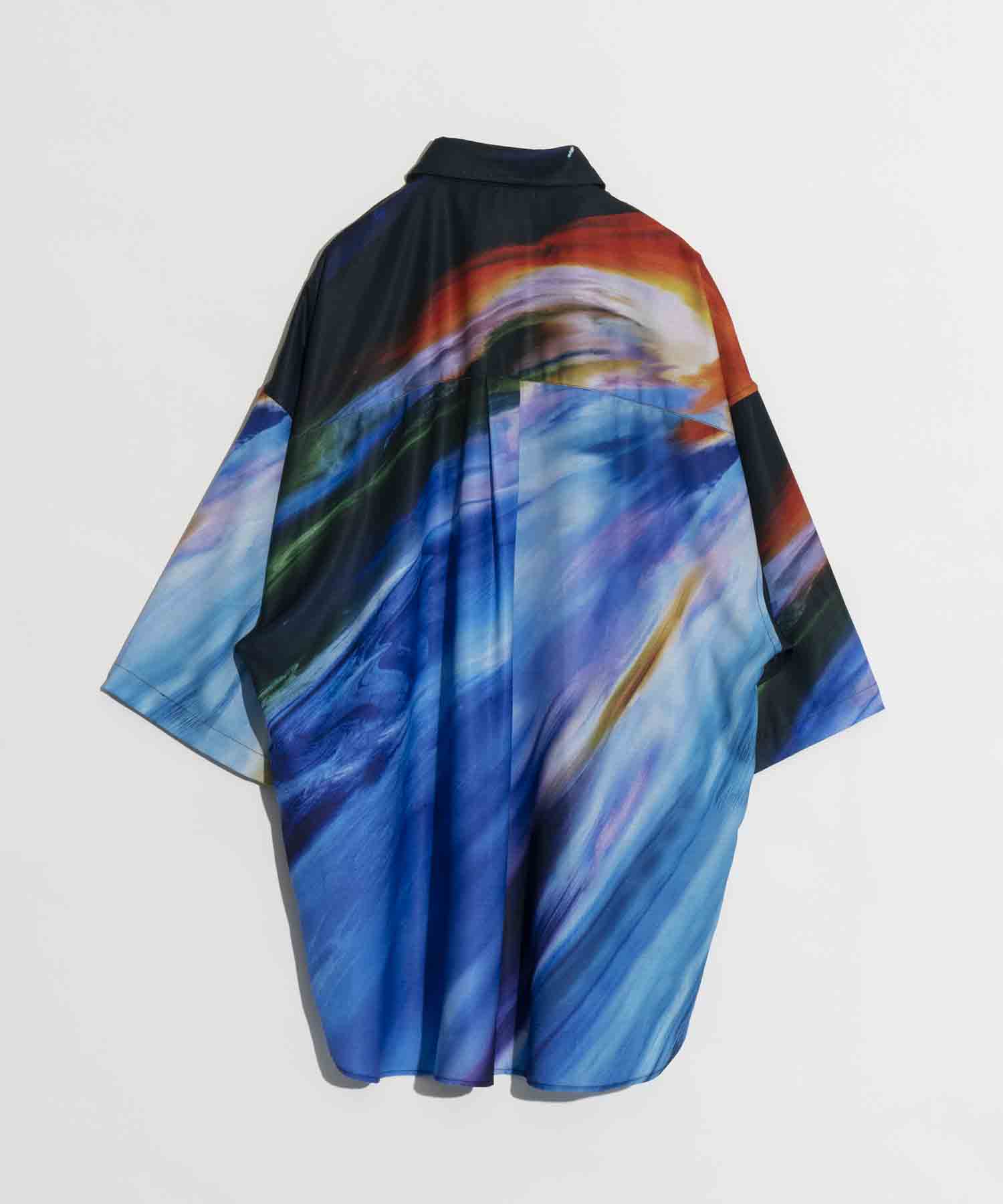 [COLLABORATION Item] IDEAS and Painting Abstract Prime-Over Short Sleeve Shirt