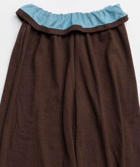 Button Slit Turn-Back Sweat Pants