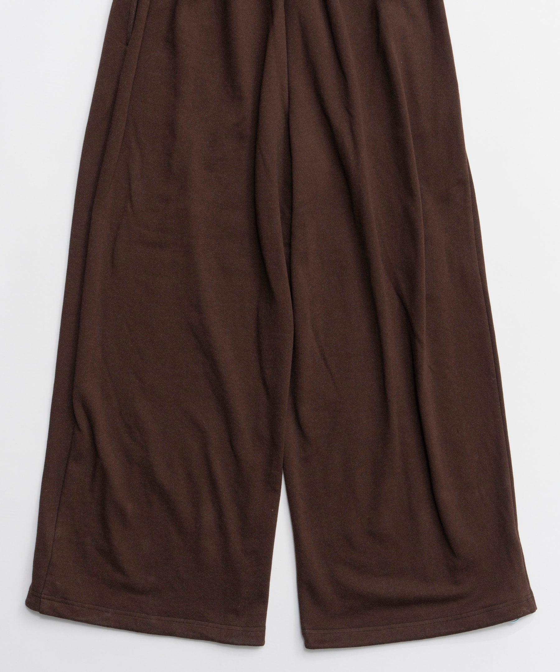 Button Slit Turn-Back Sweat Pants