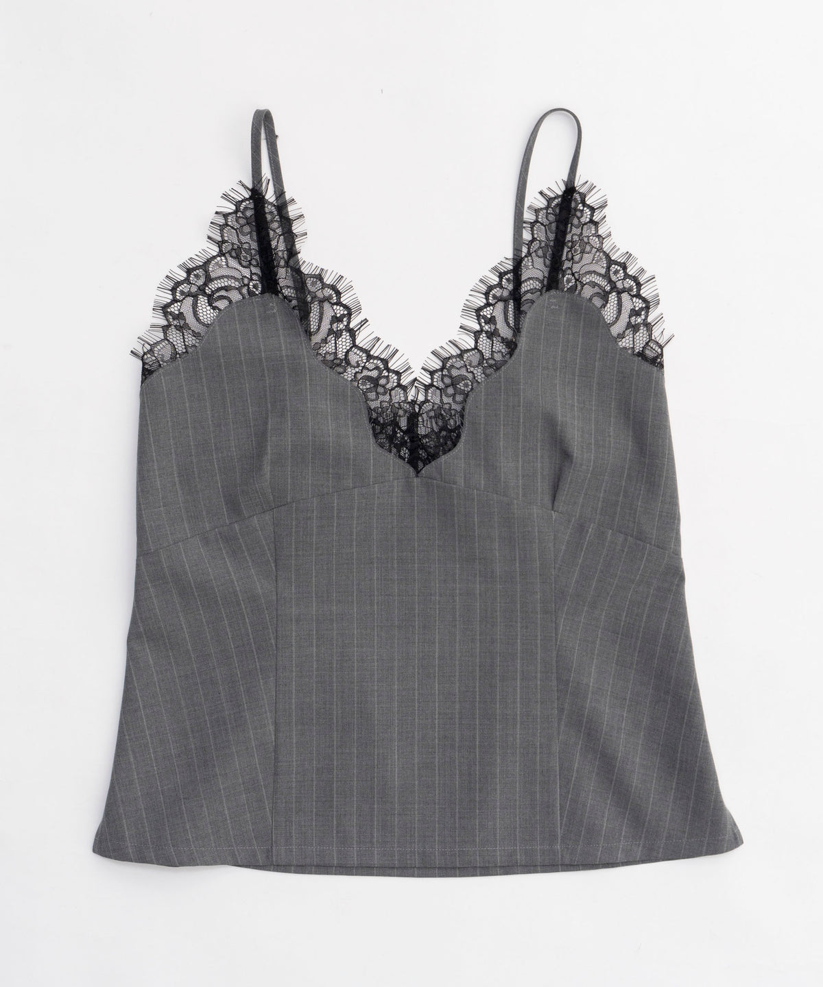 【24SUMMER PRE-ORDER】Pinstripe Lace Camisole