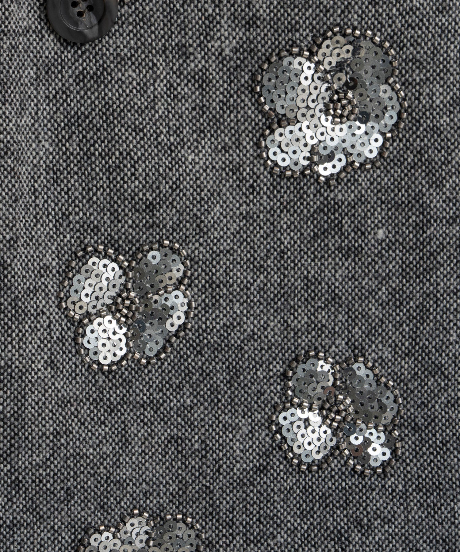 【26WINTER PRE-ORDER】Sequin Embroidered Tweed Midi Coat