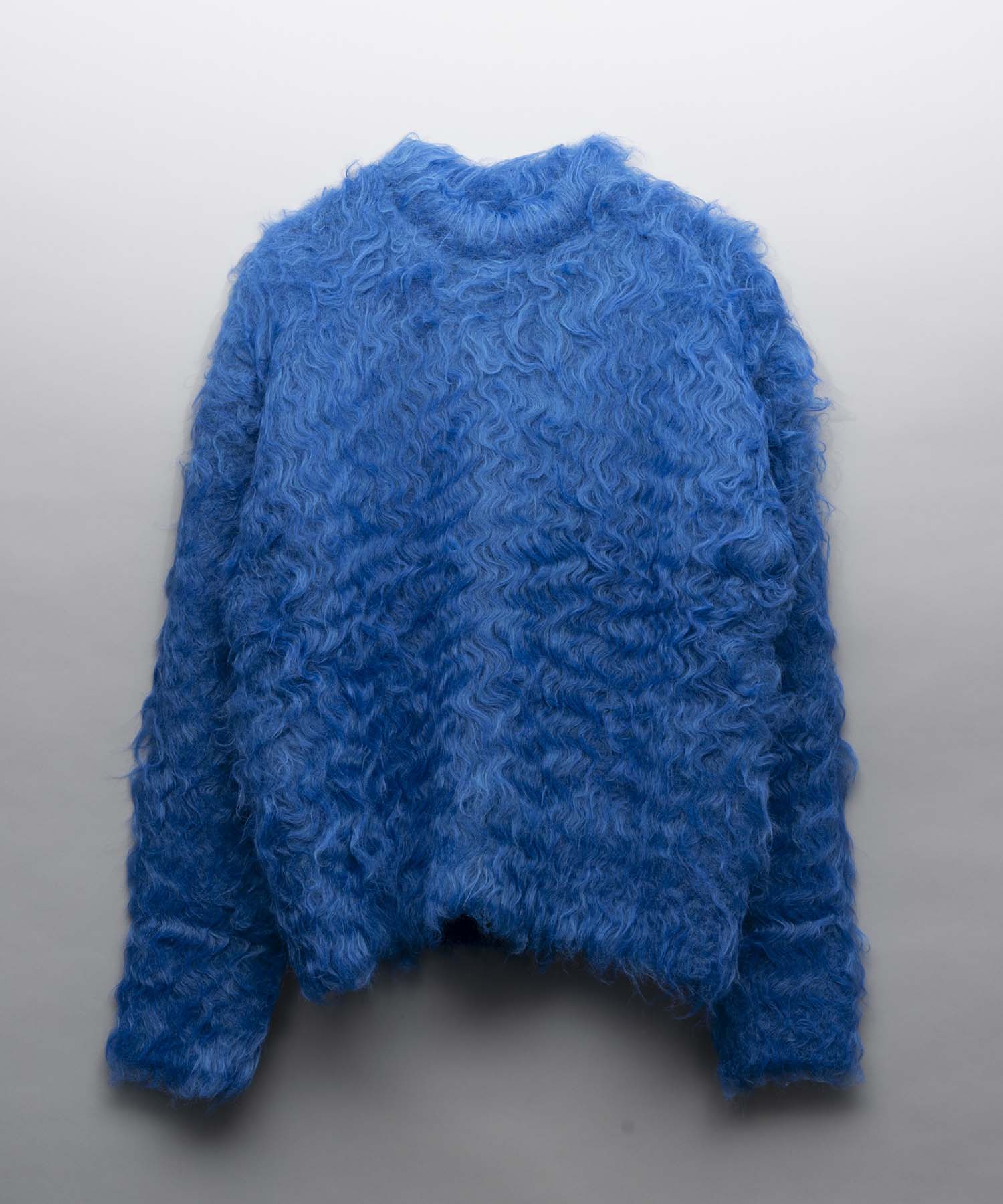 [24AW Pre-Order] Prime-Over Mixed Color Shaggy Crew Neck Knit Pullover.