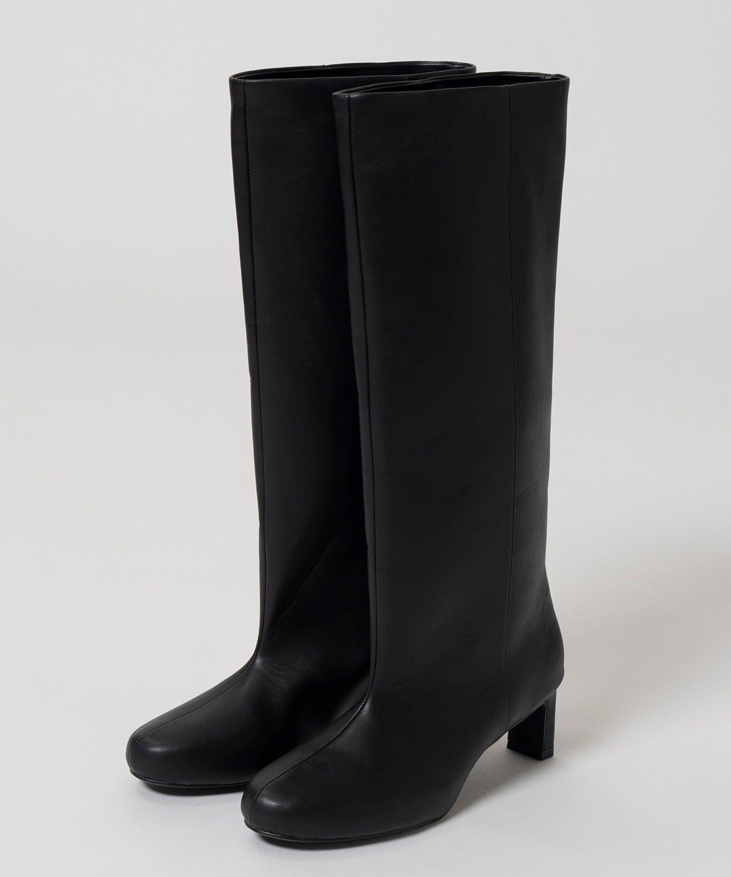 【26AUTUMN PRE-ORDER】Round-Toe Wide Long Boots