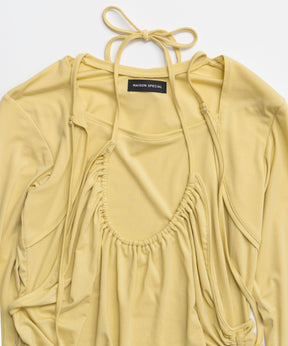 【26SPRING PRE-ORDER】Halter Neck Layered Tops