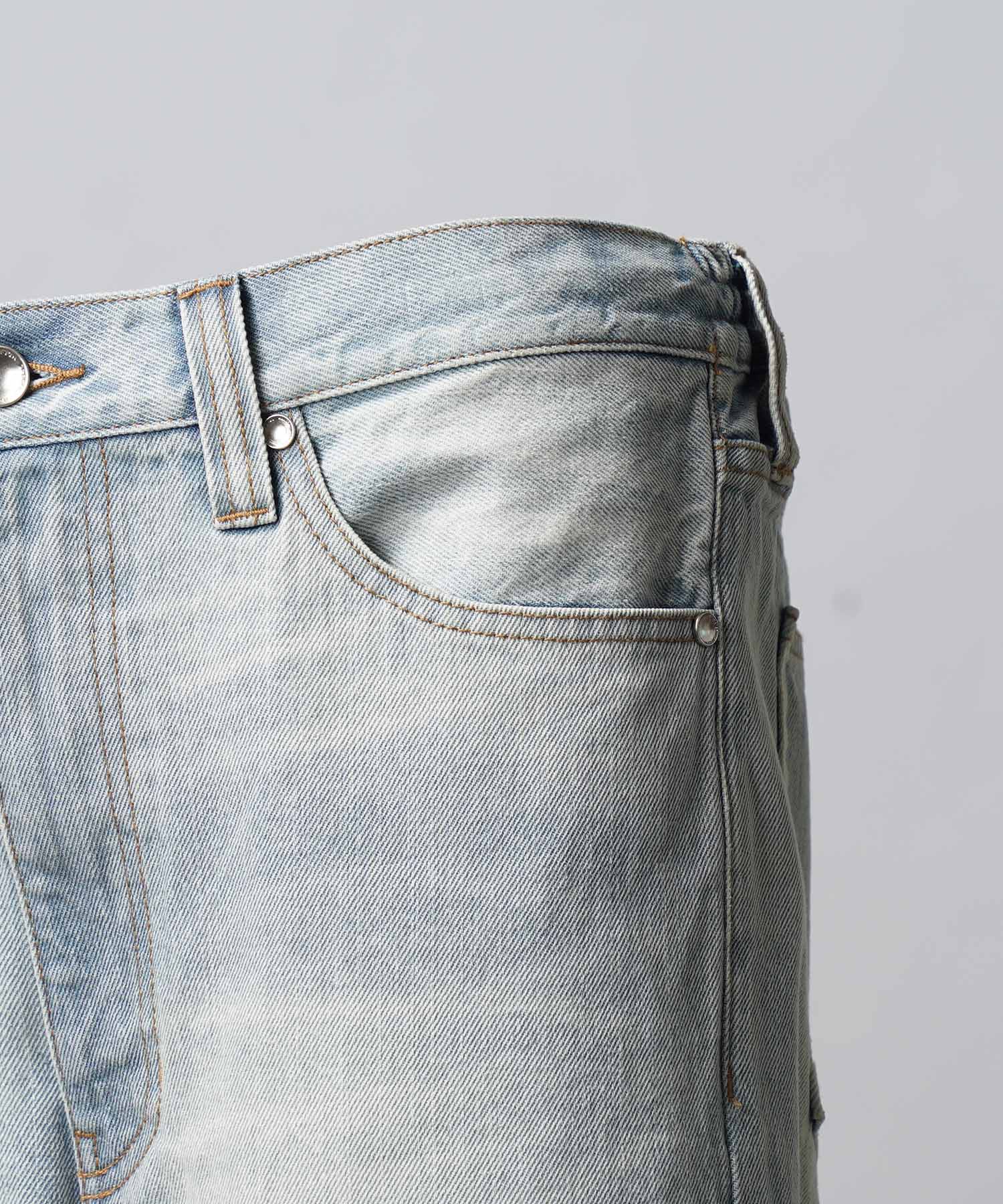 10.5oz Straight Denim Pants
