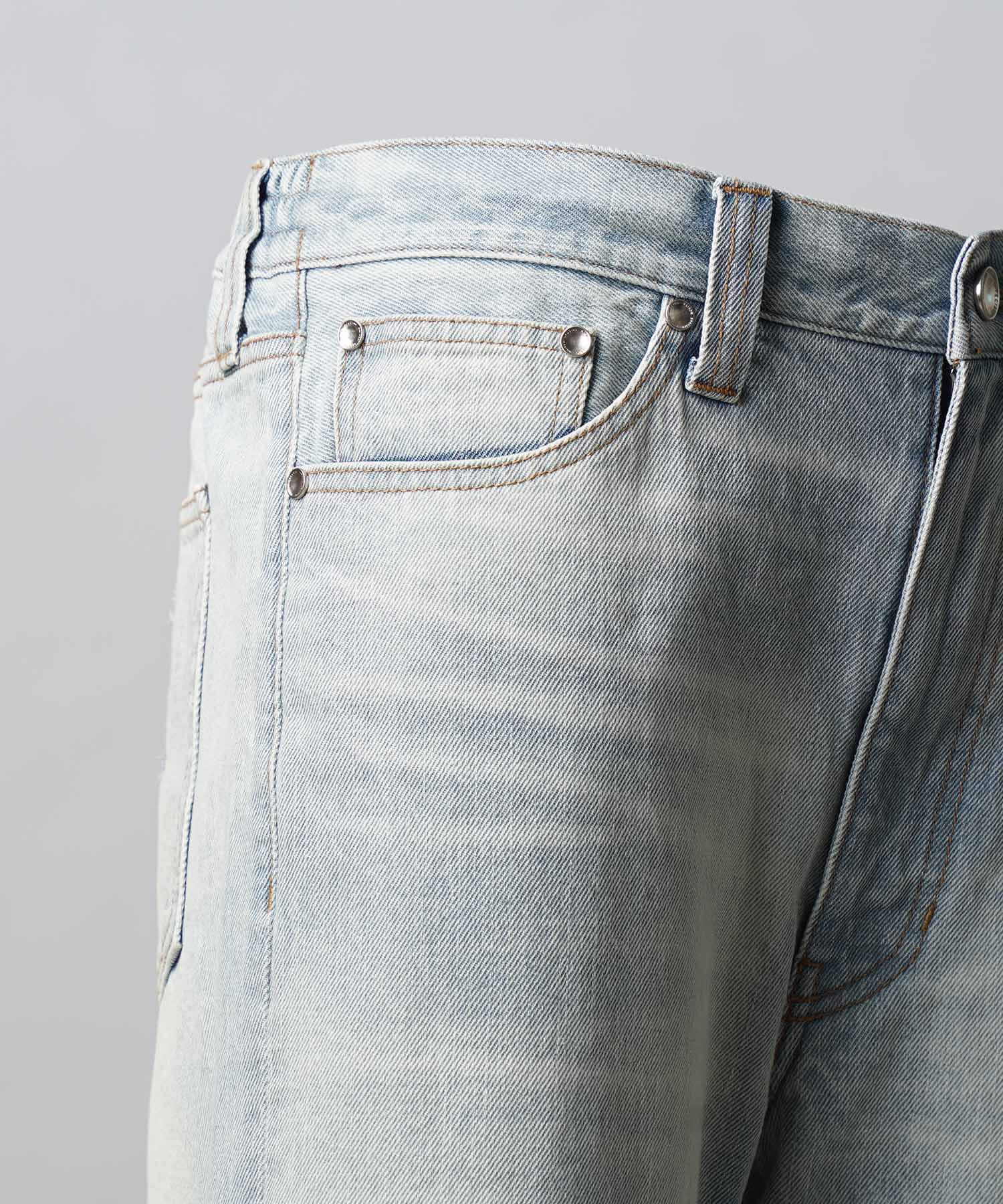 10.5oz Straight Denim Pants
