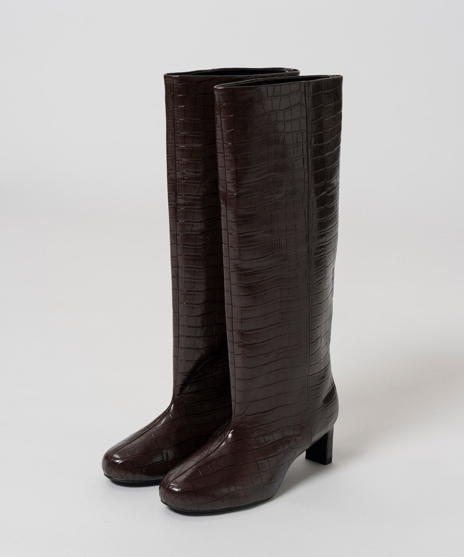 【26AUTUMN PRE-ORDER】Round-Toe Wide Long Boots