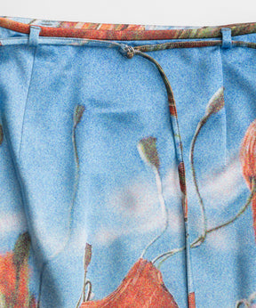 【26WINTER PRE-ORDER】DISTORTED BLOOM Logo Print Tight Skirt
