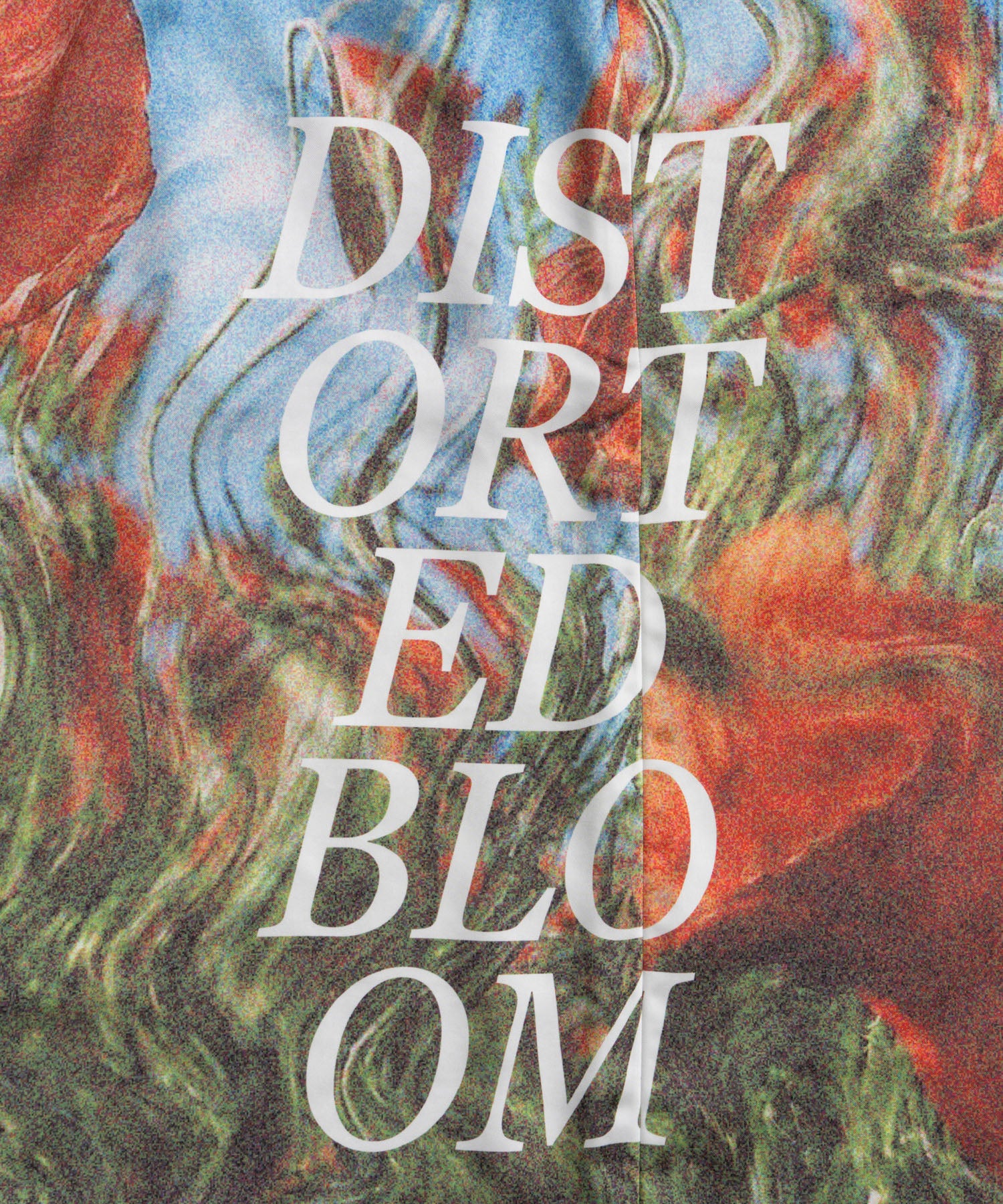 【26WINTER PRE-ORDER】DISTORTED BLOOM Logo Print Tight Skirt