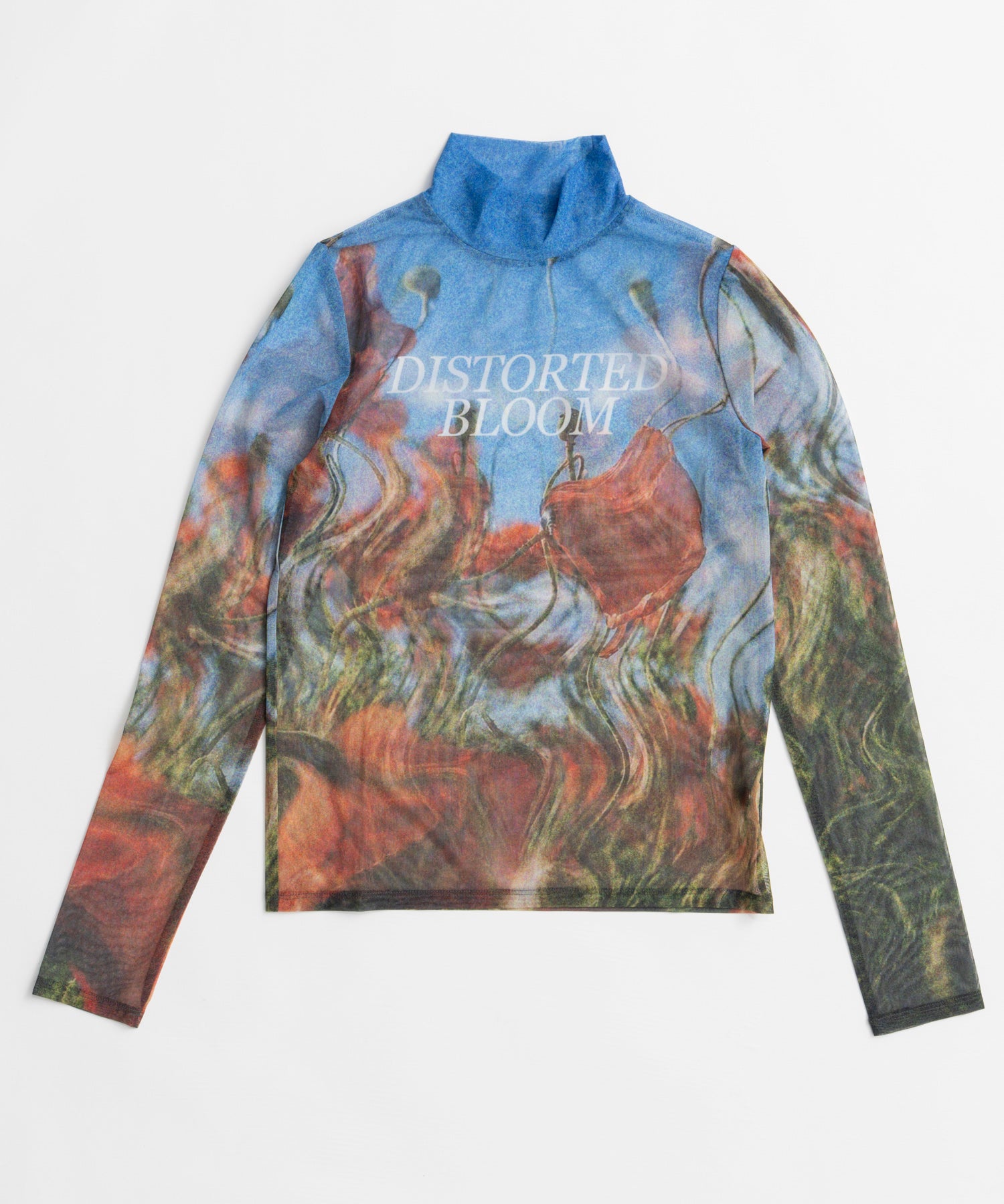 【26WINTER PRE-ORDER】DISTORTED BLOOM Logo Sheer Top